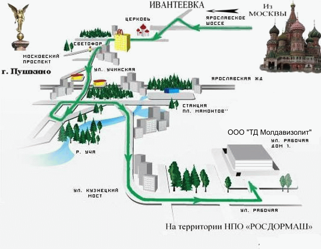 Схема проезда, ООО 